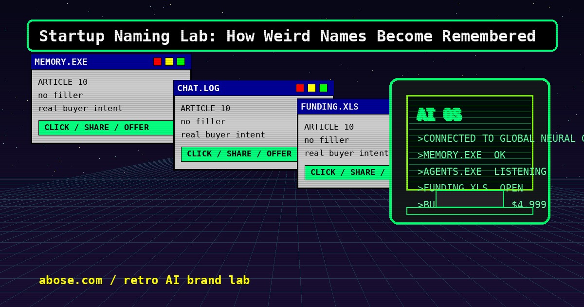 Startup Naming Lab artwork