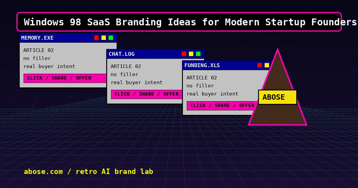 Windows 98 SaaS Branding artwork
