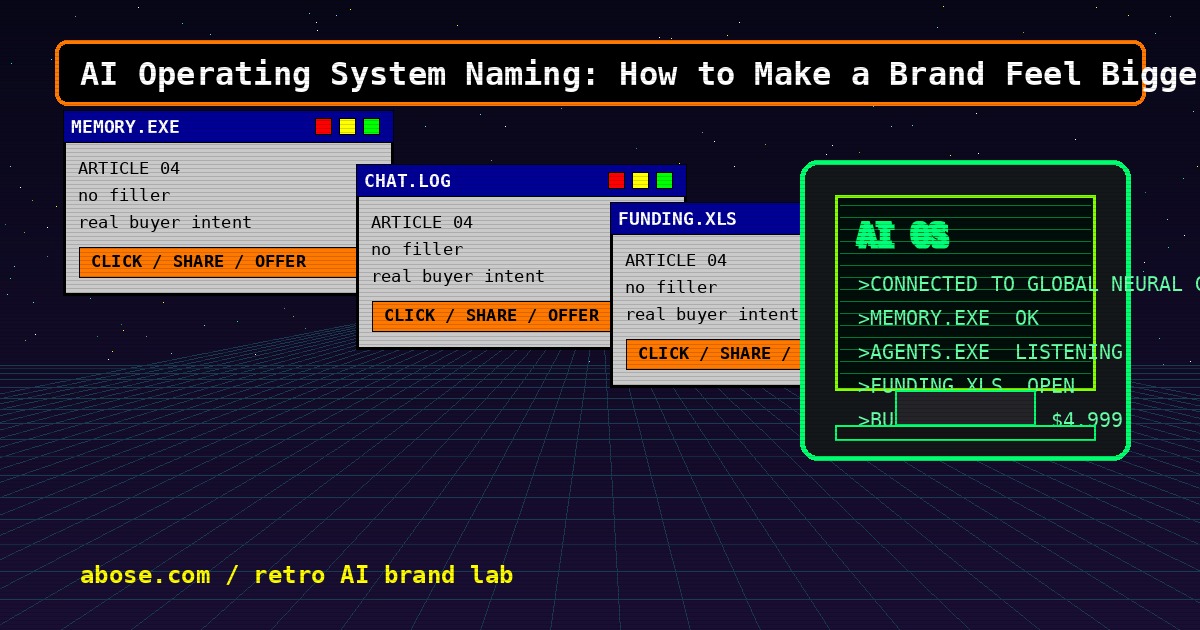 AI Operating System Name artwork
