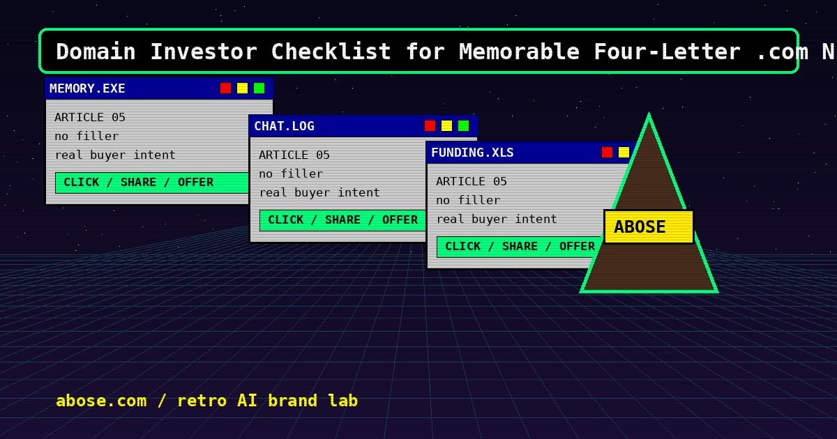 Domain Investor Checklist artwork