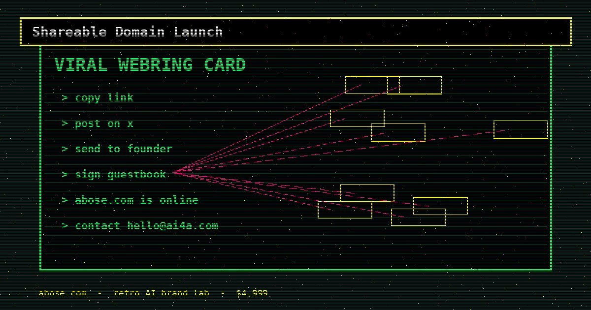 Shareable Domain Launch